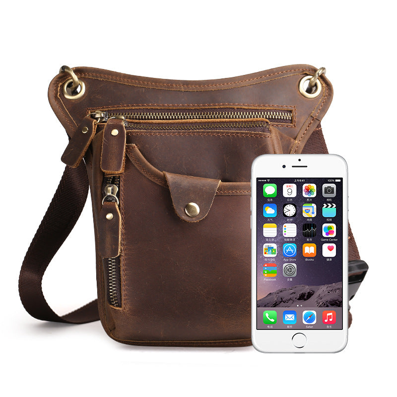 Crazy Horse Leather Satchel Bag