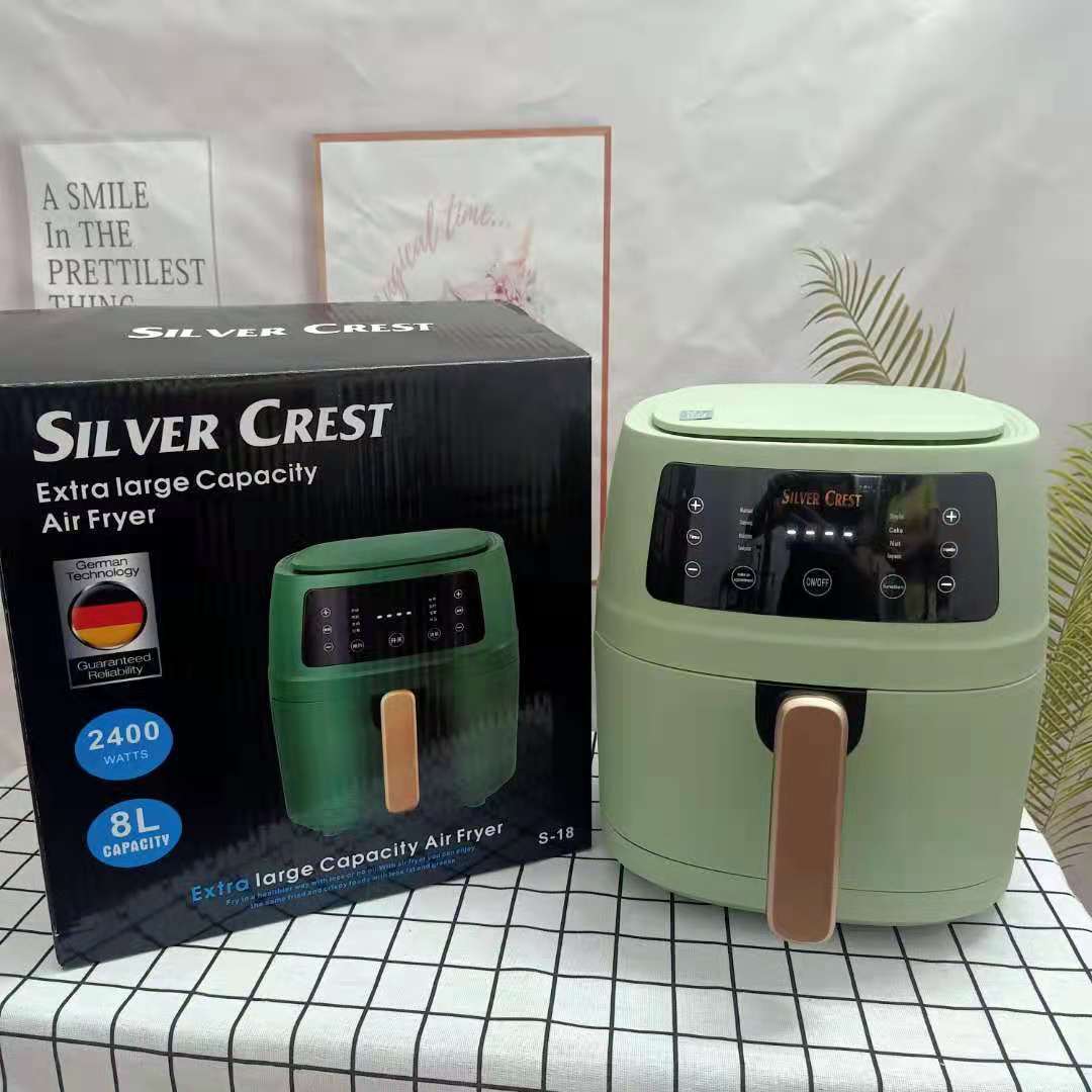 Air Fryer Large Capacity 6L 8L Intelligent Electric Fryer Light Green US