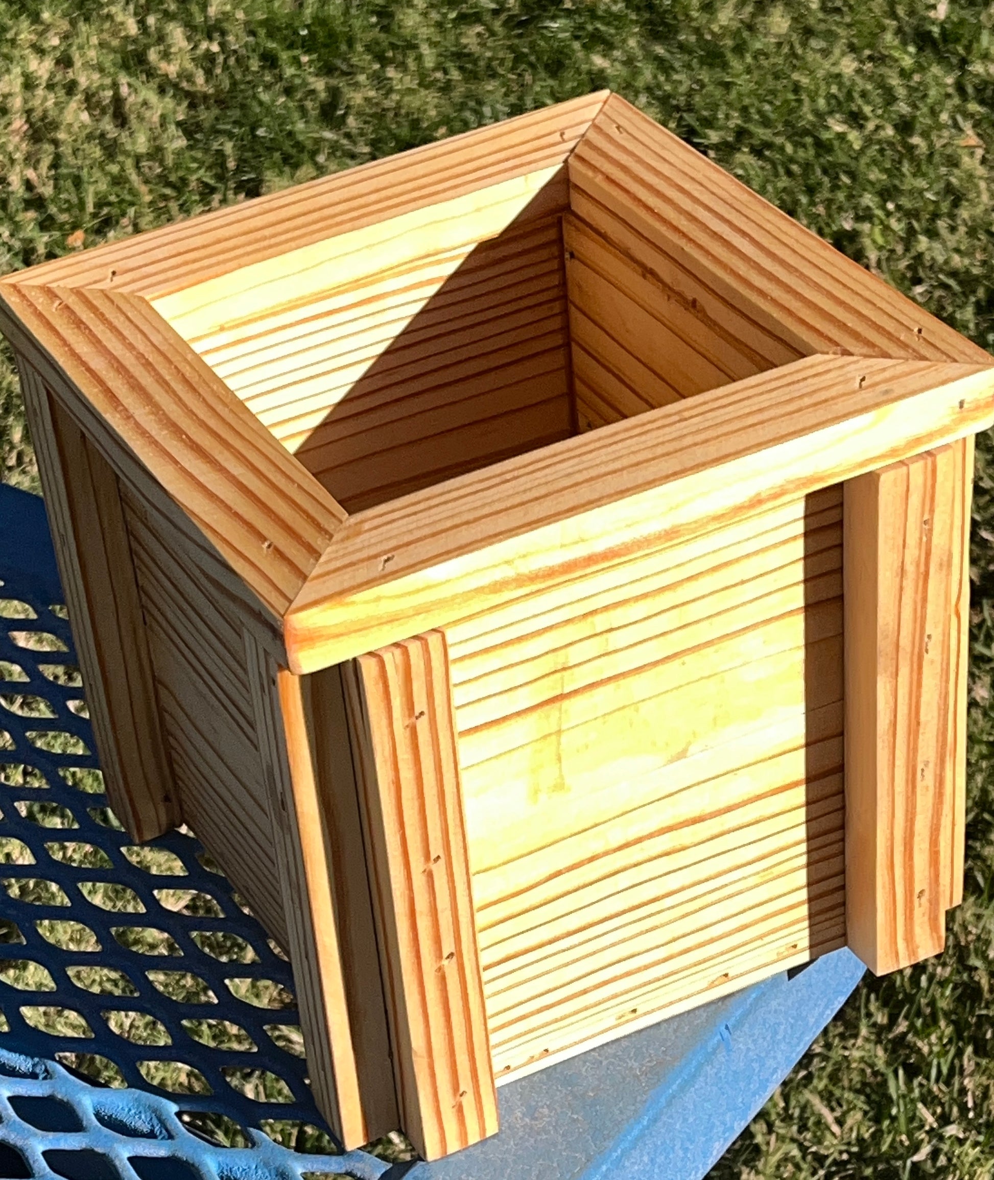 Handcrafted Small Planter Featuring a French Cleat Mounting System