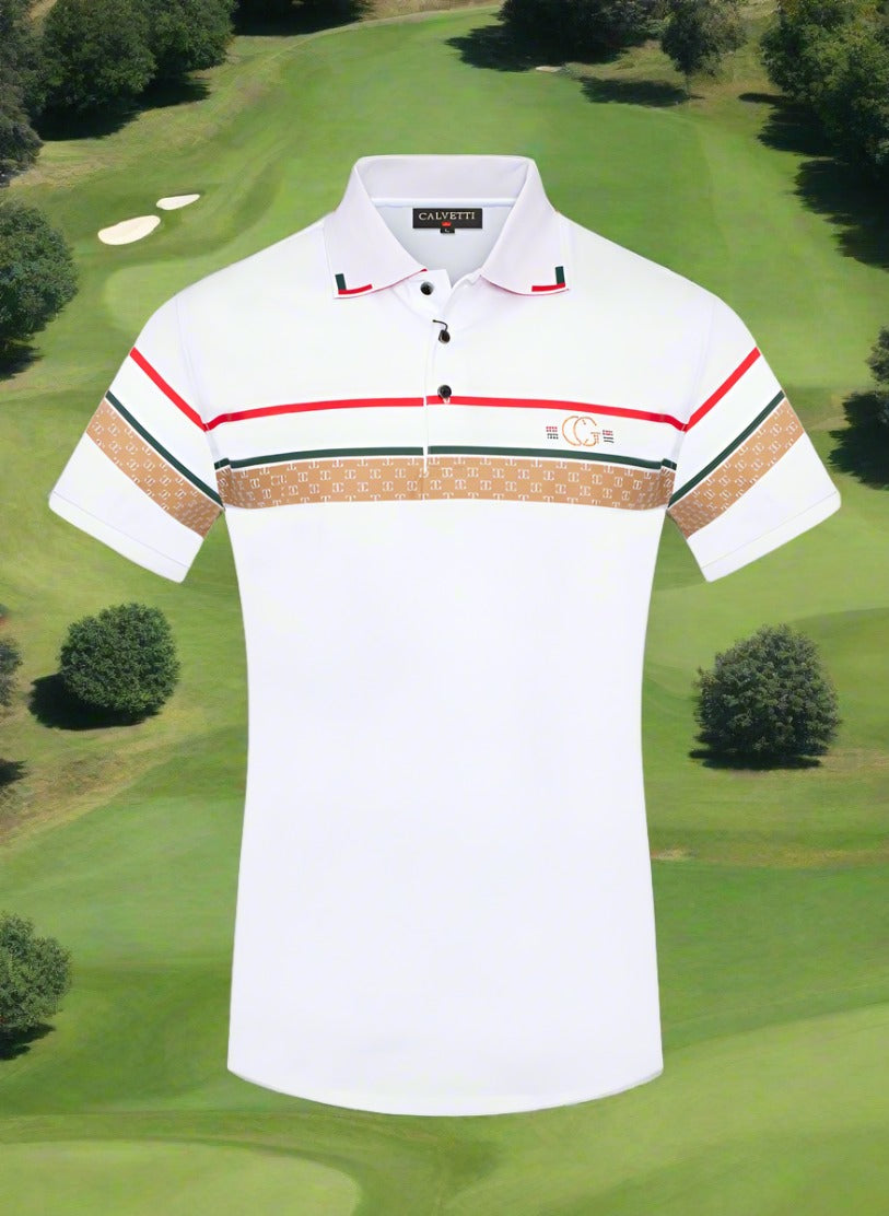 Calvetti Polo Golf Shirt for Men in Size M, L, XL, 2XL