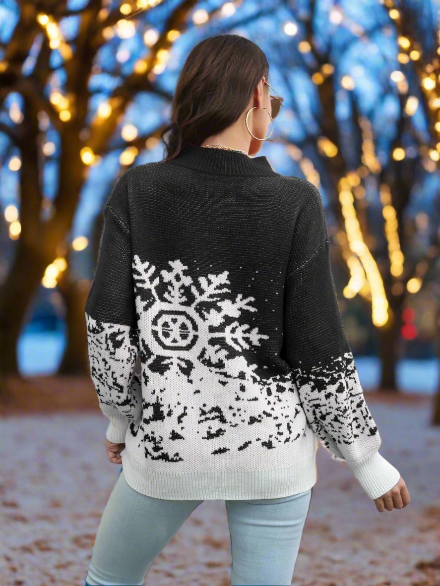 Snowflake Pattern Sweater