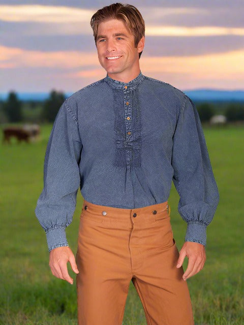 19th Century Style Shirt by Scully Rangewear in 4 Color Choices in Size S, M, L, XL, 2X, 3X, or 4X