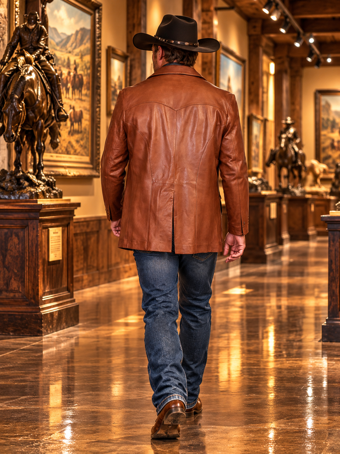 Lambskin Blazer Long Sizes