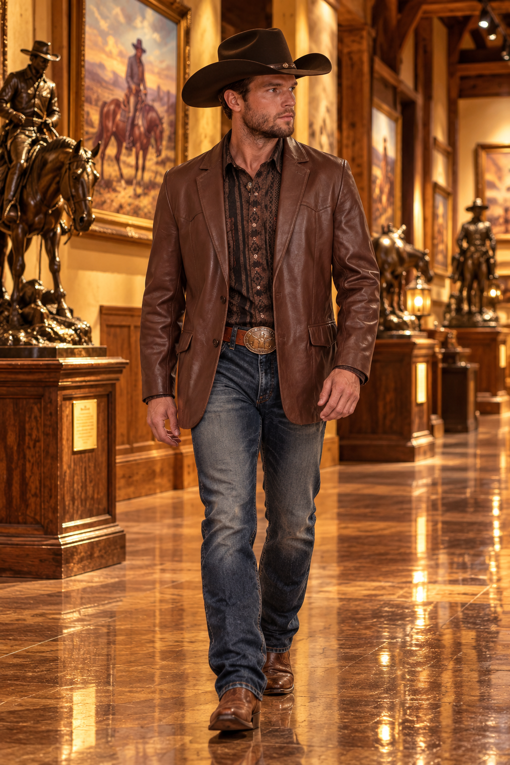 Lambskin Blazer Long Sizes