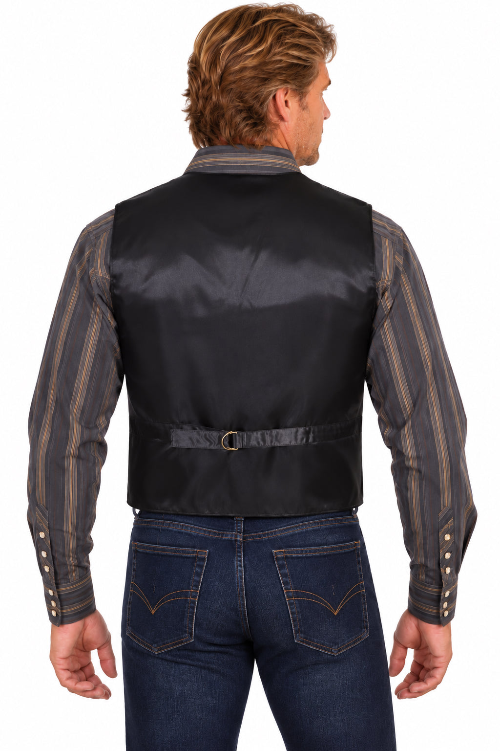 Boar Suede Snap Front Vest