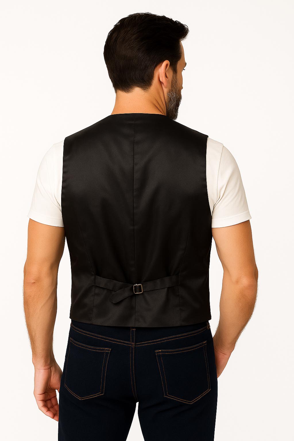 Boar Suede Snap Front Vest