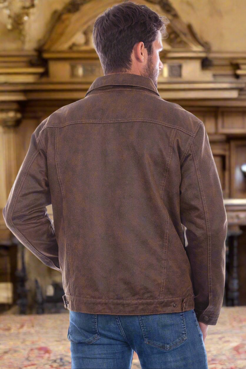 Distressed Badass Jacket with Corduroy Lining by Scully