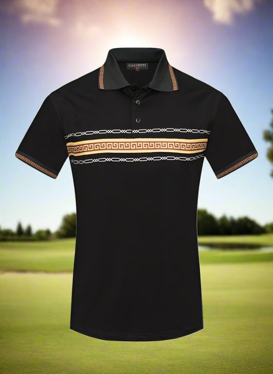 Calvetti Polo Golf Shirt for Men in Size M, L, XL, 2XL