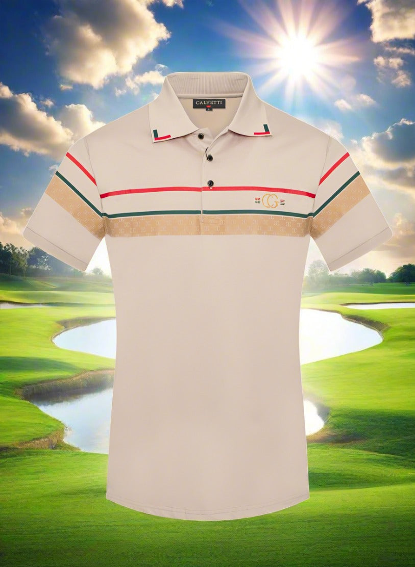 Calvetti Polo Golf Shirt for Men in Size M, L, XL, 2XL