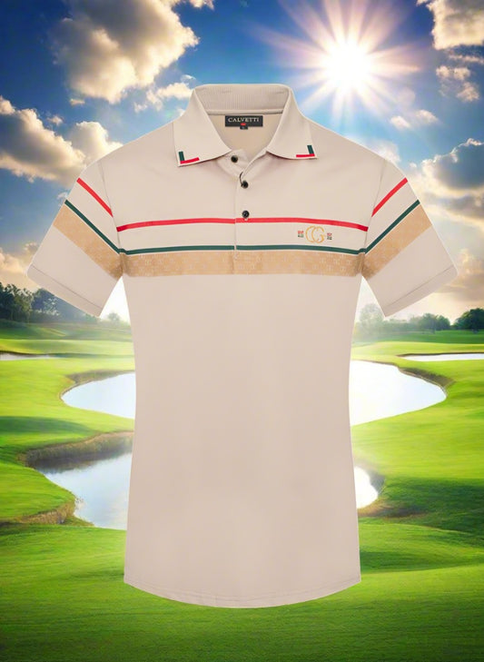 Calvetti Polo Golf Shirt for Men in Size M, L, XL, 2XL