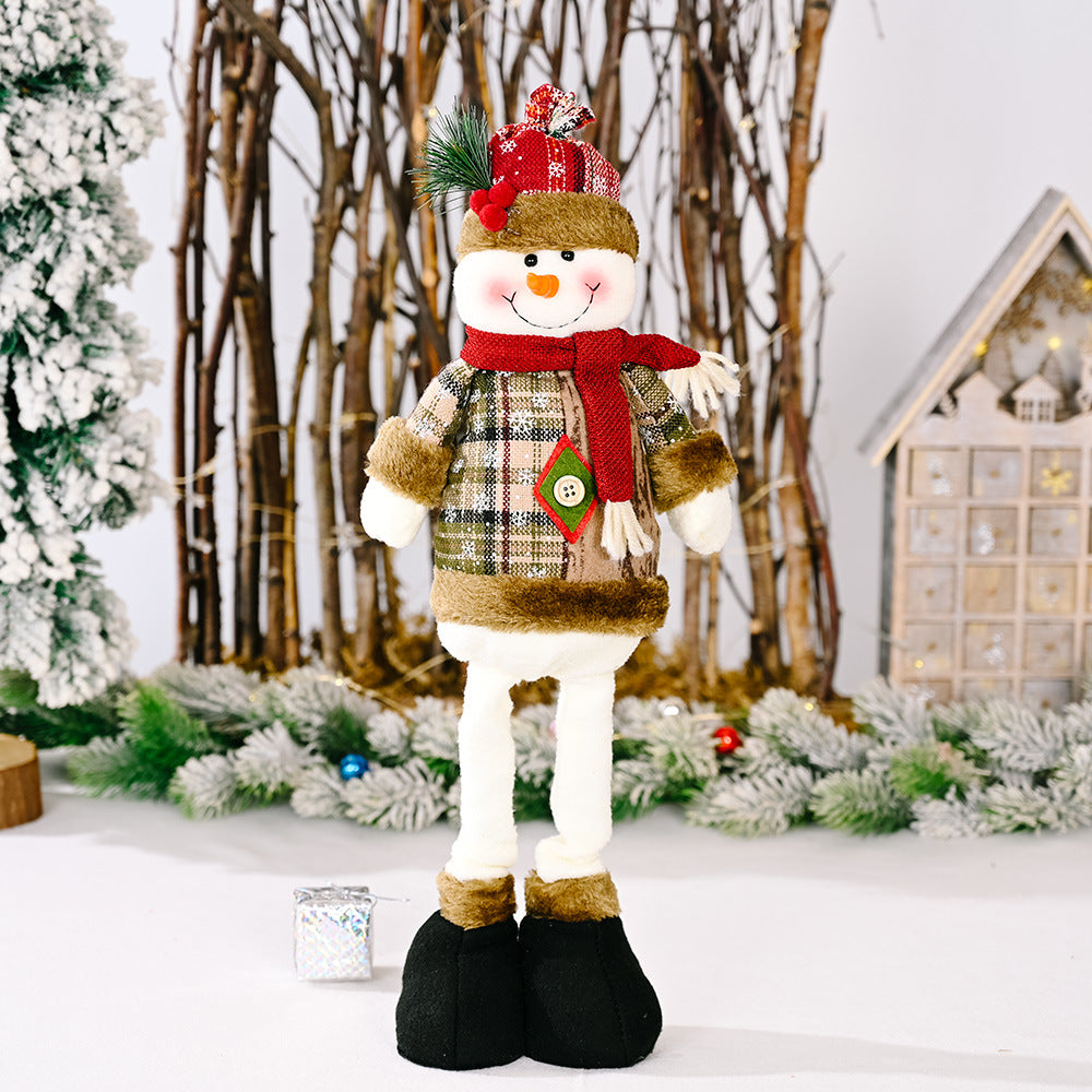 Christmas Telescopic Leg Doll Snowman One Size