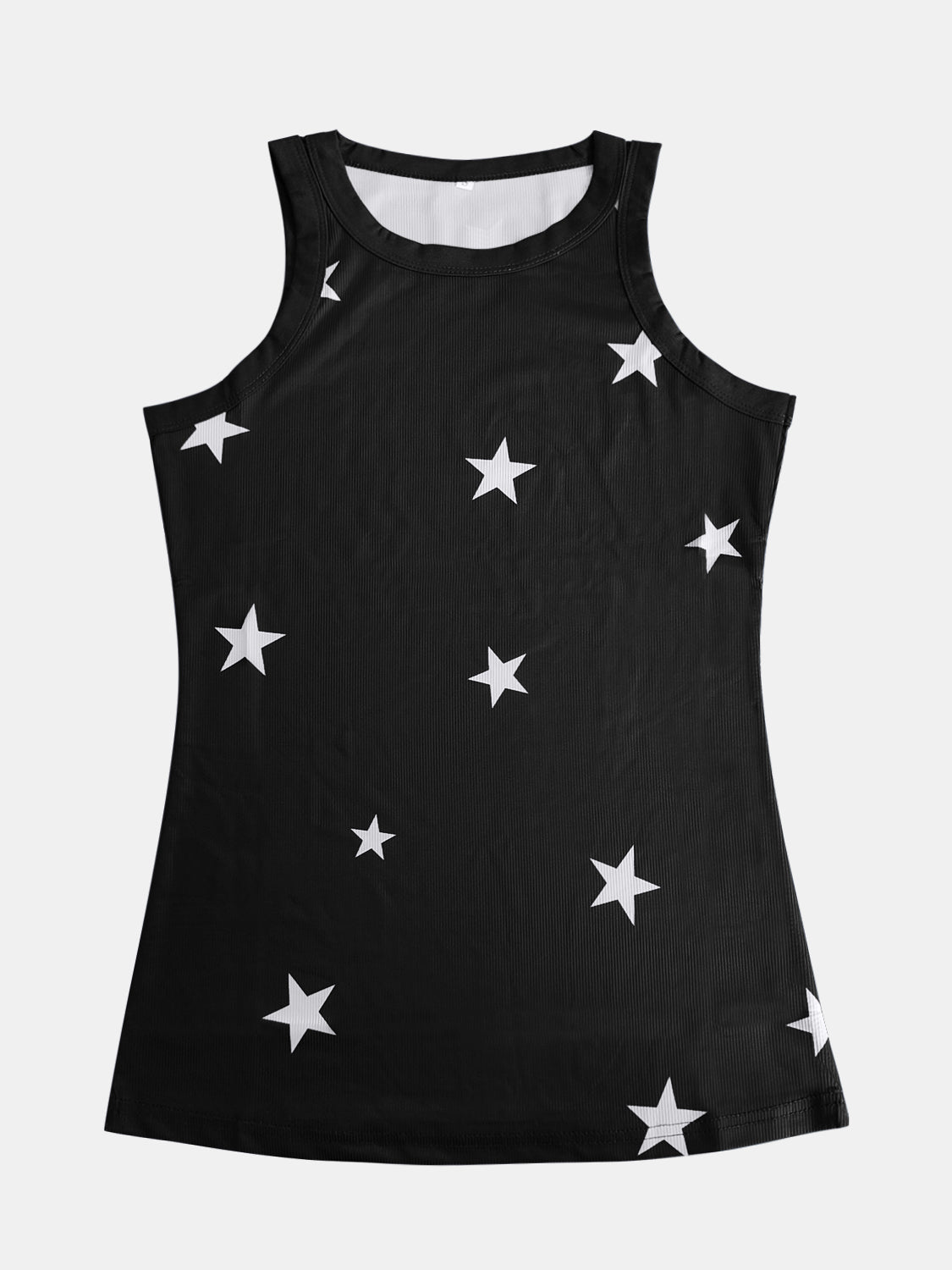 Stars Round Neck Tank Top in Size S, M, L, XL, 2XL, 3XL, 4XL, 5XL