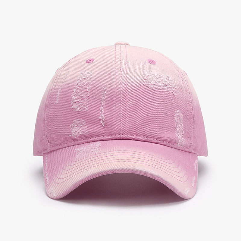 Adjustable Cotton Baseball Hat Blush Pink One Size