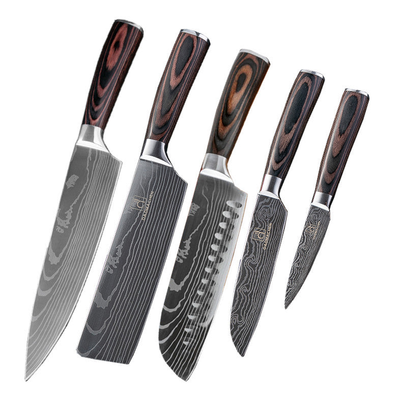 Chef Knives Kitchen Knives Cleaver Slicing Knives 5pcs set