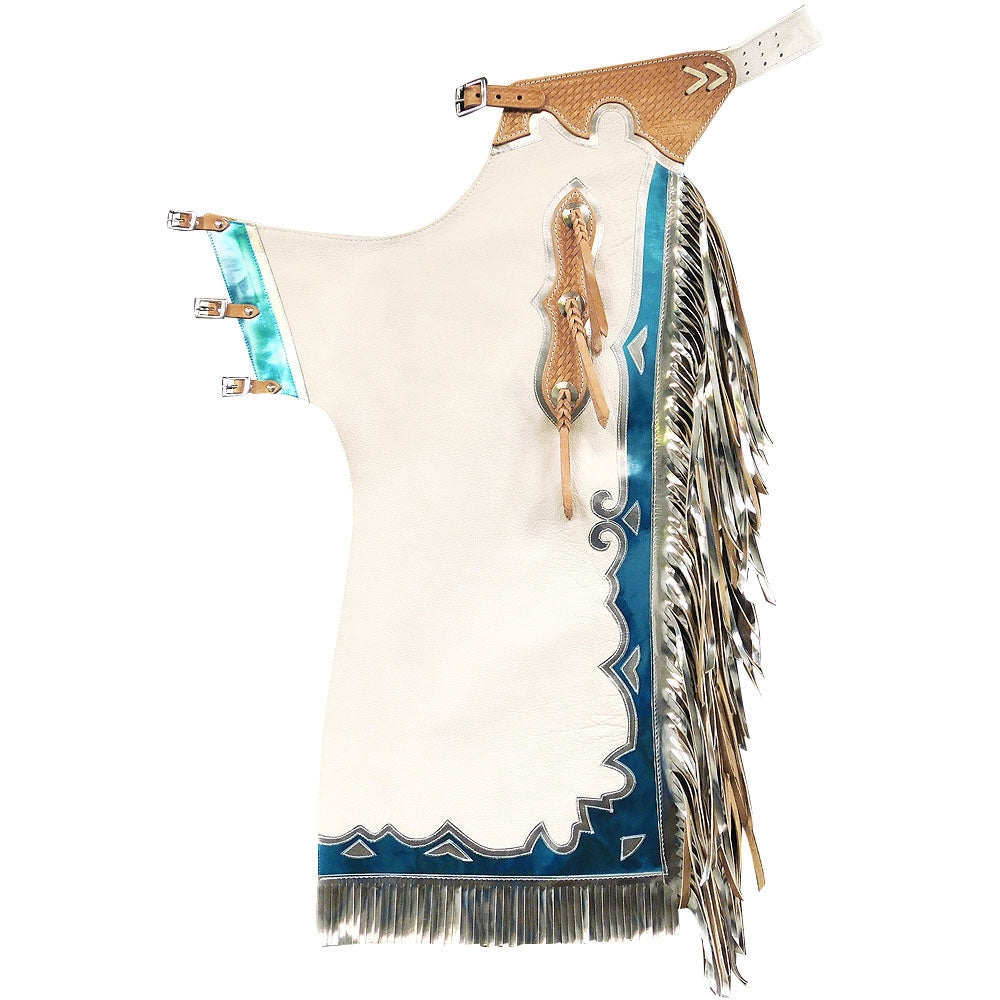 The Pueblo Bull Riding Pro Rodeo Chaps Smooth Leather by Hilason – Wild ...