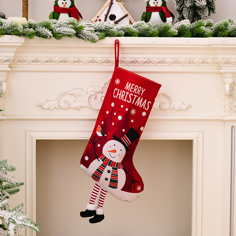 Printed Christmas Stocking Hanging Widget Style B One Size