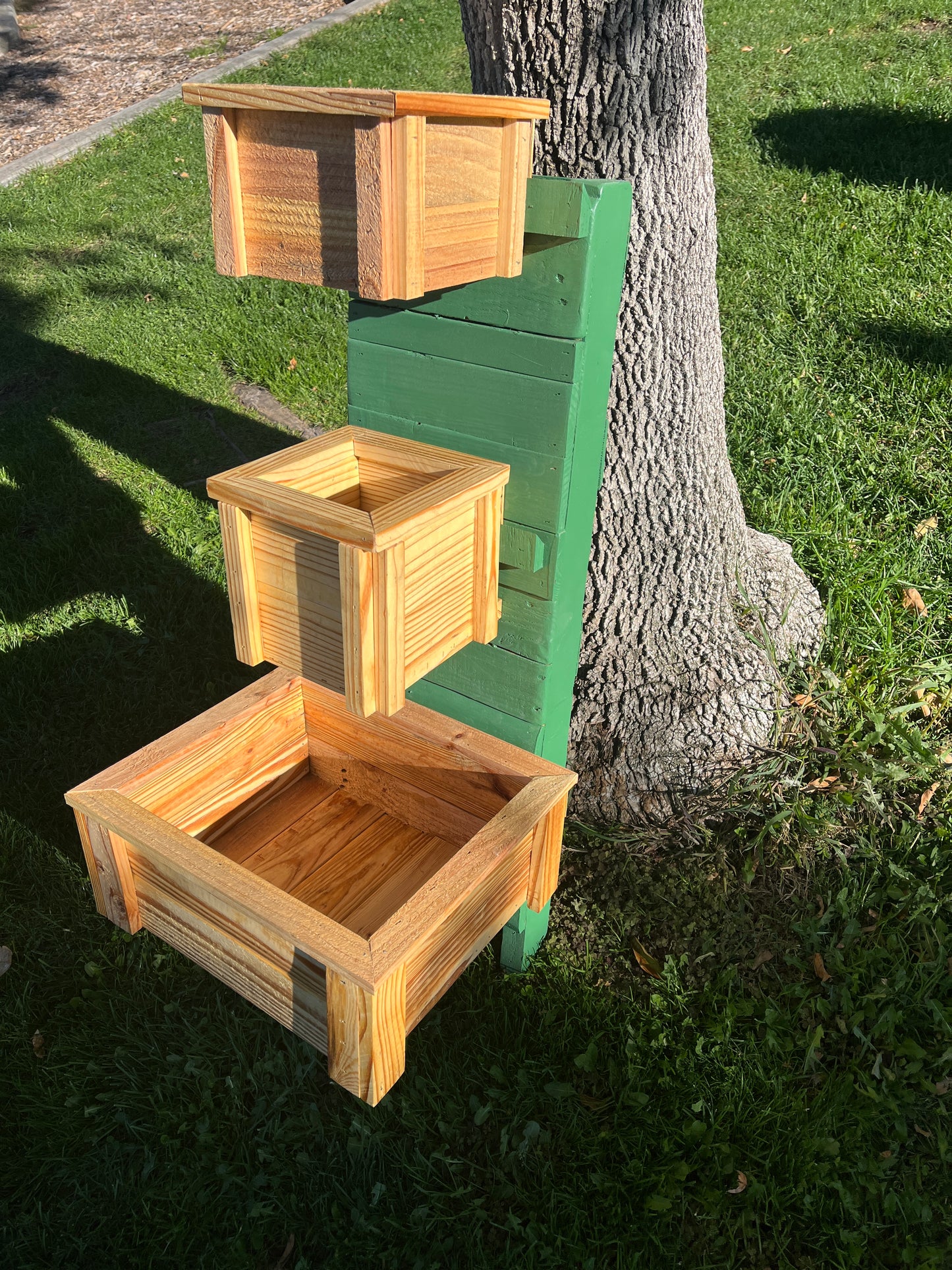 Handcrafted Medium Planter Featuring a French Cleat Mounting System