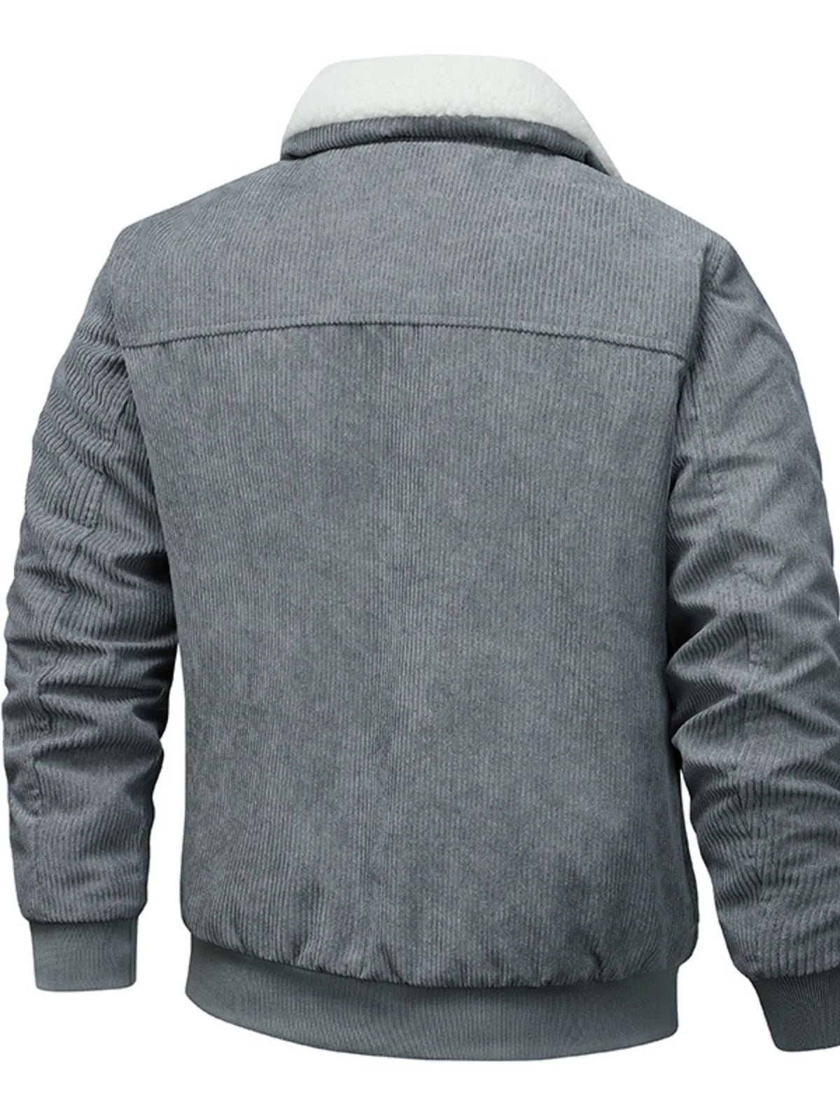 Men's Full Size Sherpa-Lined Corduroy Jacket Plus Size