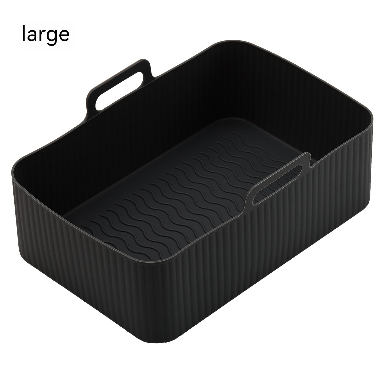 Air Fryer Silicone Tray Large Black