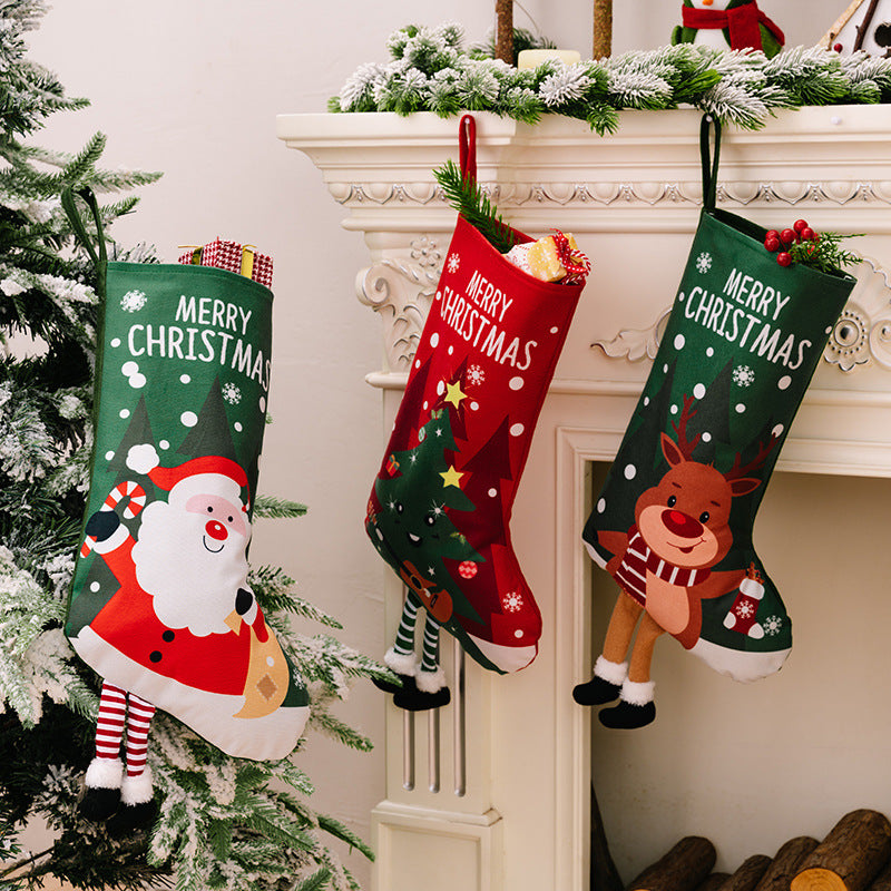 Printed Christmas Stocking Hanging Widget