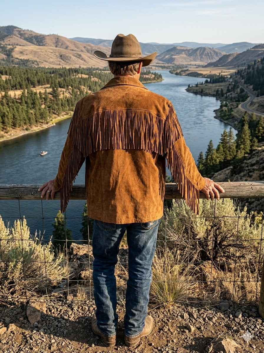 Suede Fringe Jacket