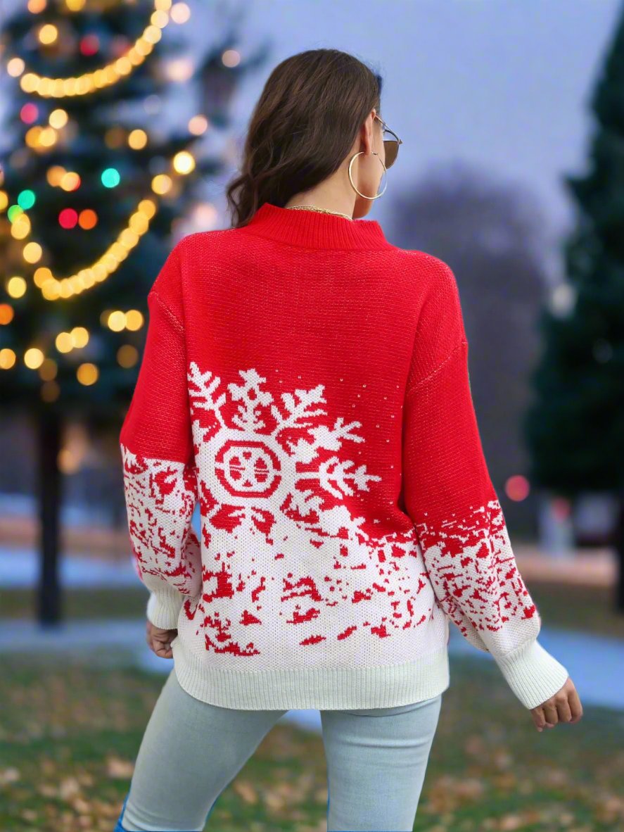 Snowflake Pattern Sweater