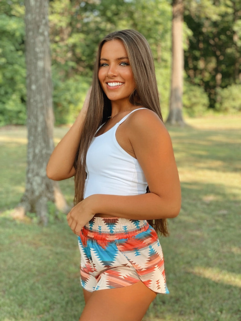 Aztec Shorts by Front Porch Label in Size XS, S, M, or L