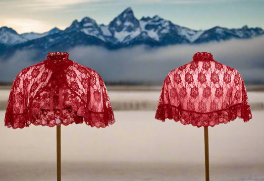 Red Lace Cape