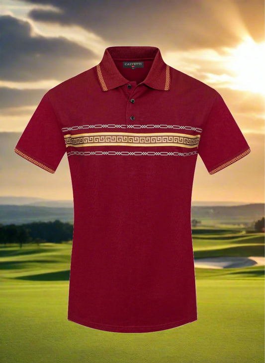 Calvetti Polo Golf Shirt for Men in Size M, L, XL, 2XL