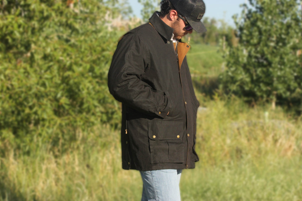 Yellowstone Ranchwear Men's Oilskin Jacket in Size M, L, or XL