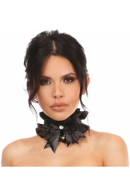 Kitten Collection Pinstripe Choker by Daisy Corsets in Size Regular or Queen