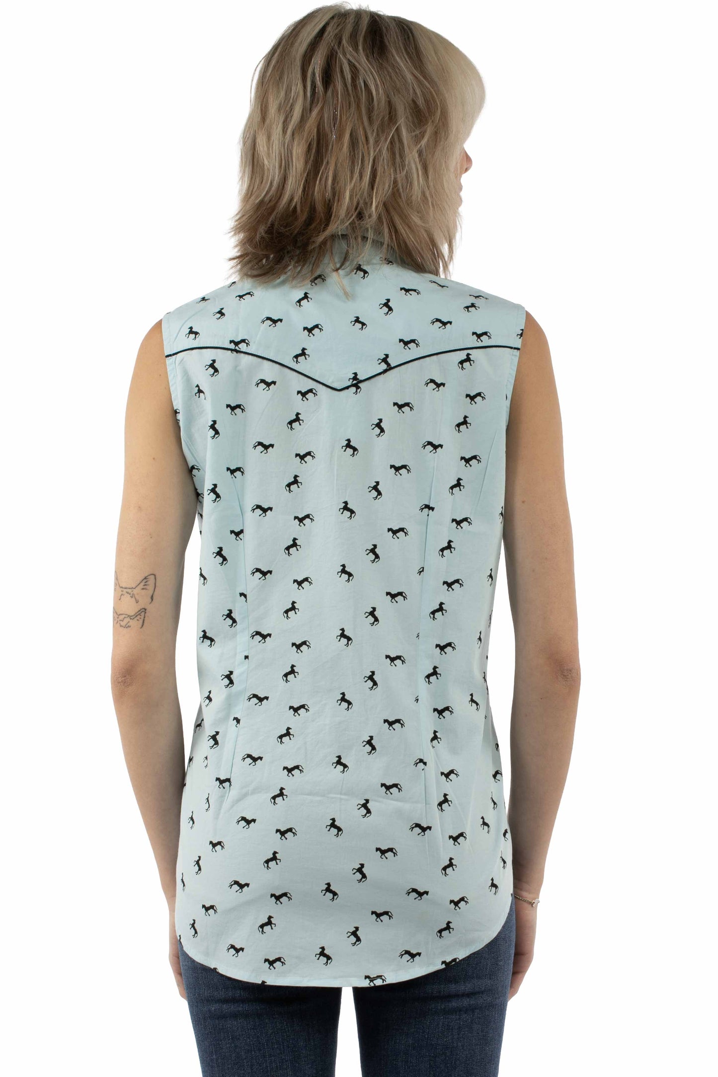Sleeveless Horse Print Top