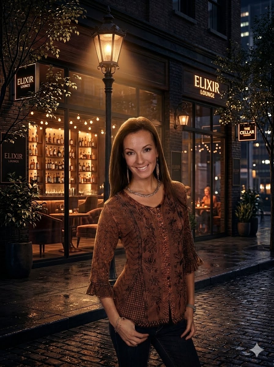 Scully Copper Embroidered Blouse