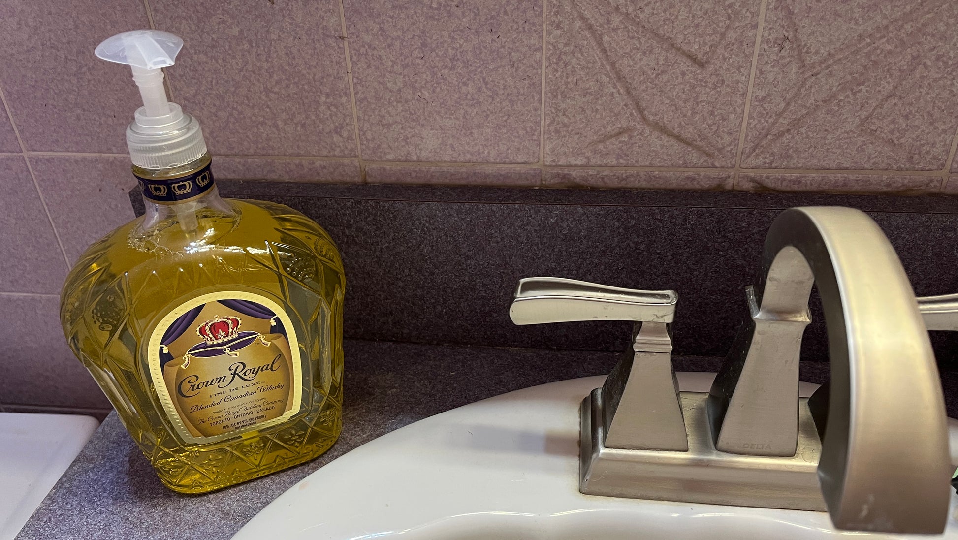 Liquor Bottle Soap Dispenser