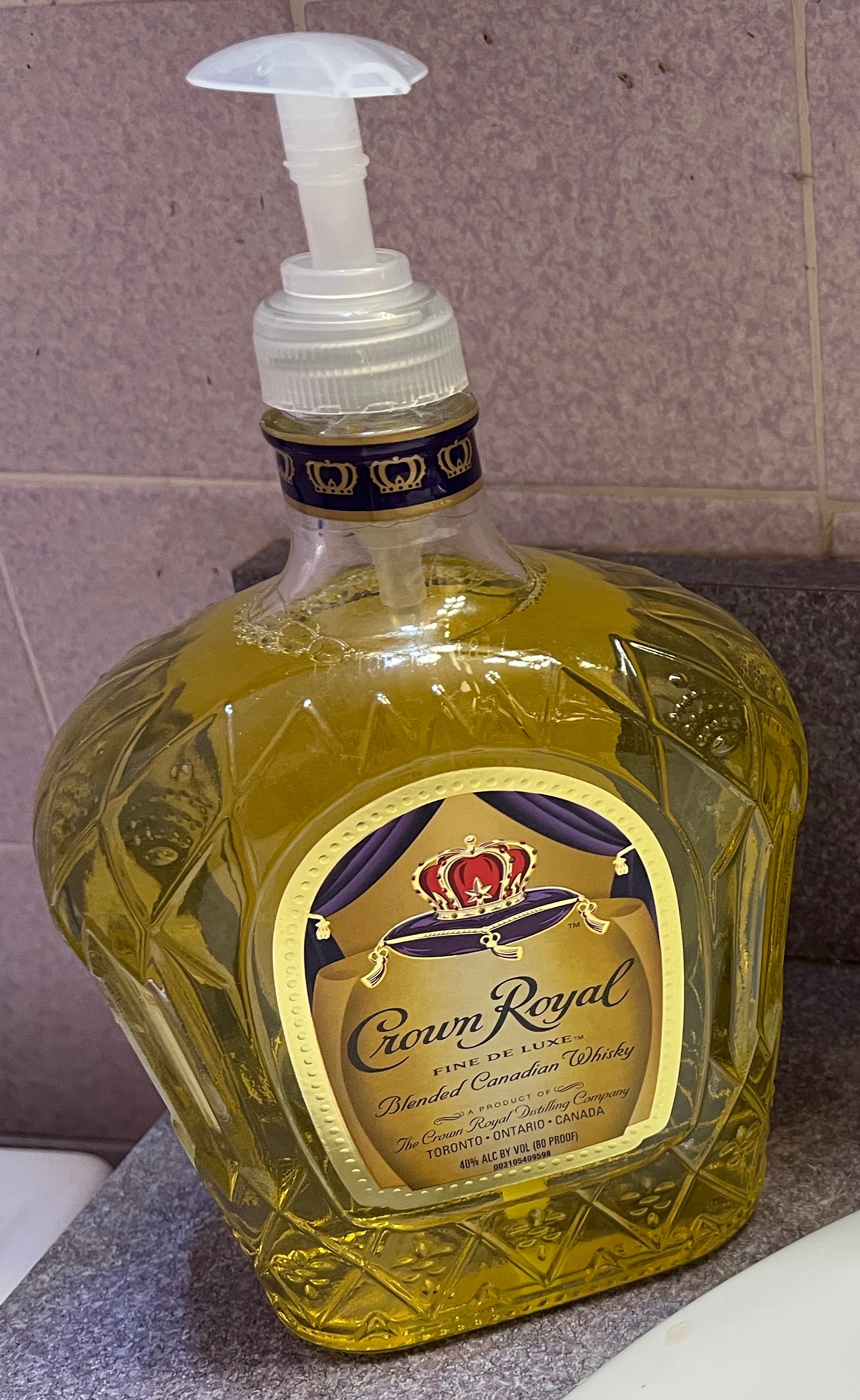 Liquor Bottle Soap Dispenser