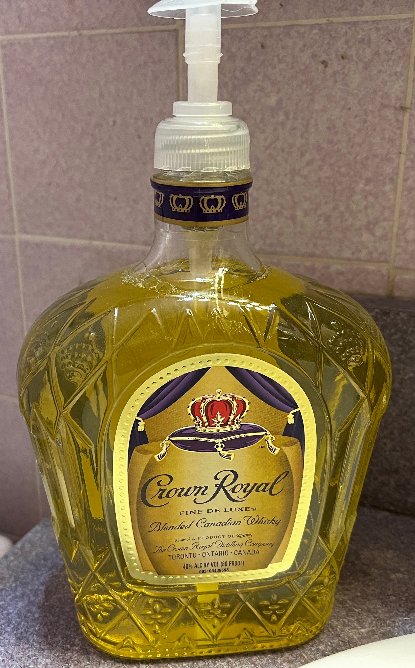 Liquor Bottle Soap Dispenser