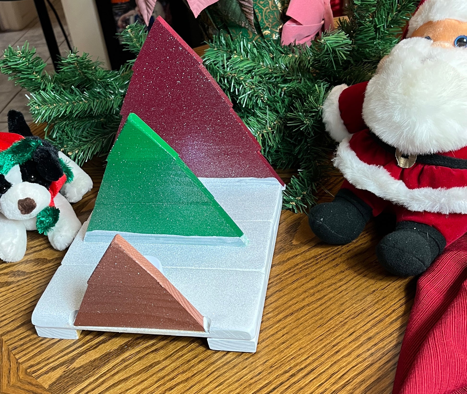 🎄 Christmas Trees Holiday Table Centerpiece and Holiday Card Holder 🎄