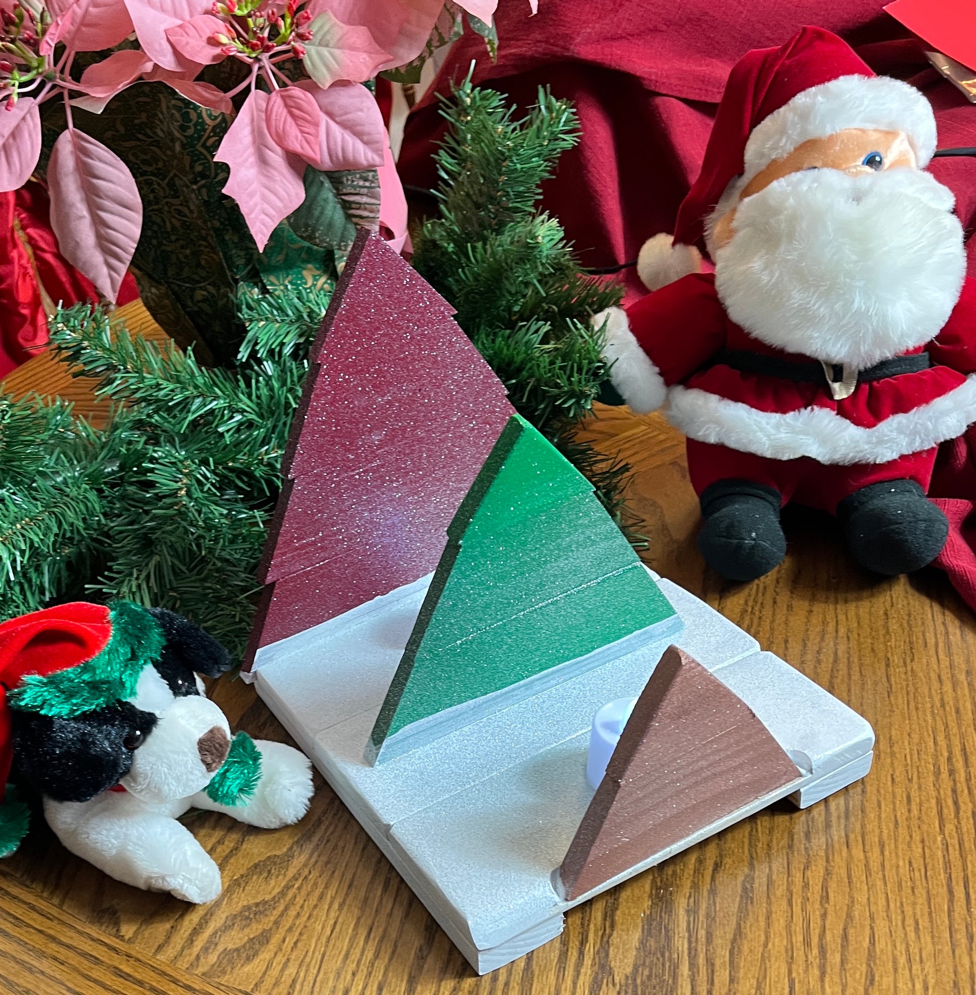 🎄 Christmas Trees Holiday Table Centerpiece and Holiday Card Holder 🎄