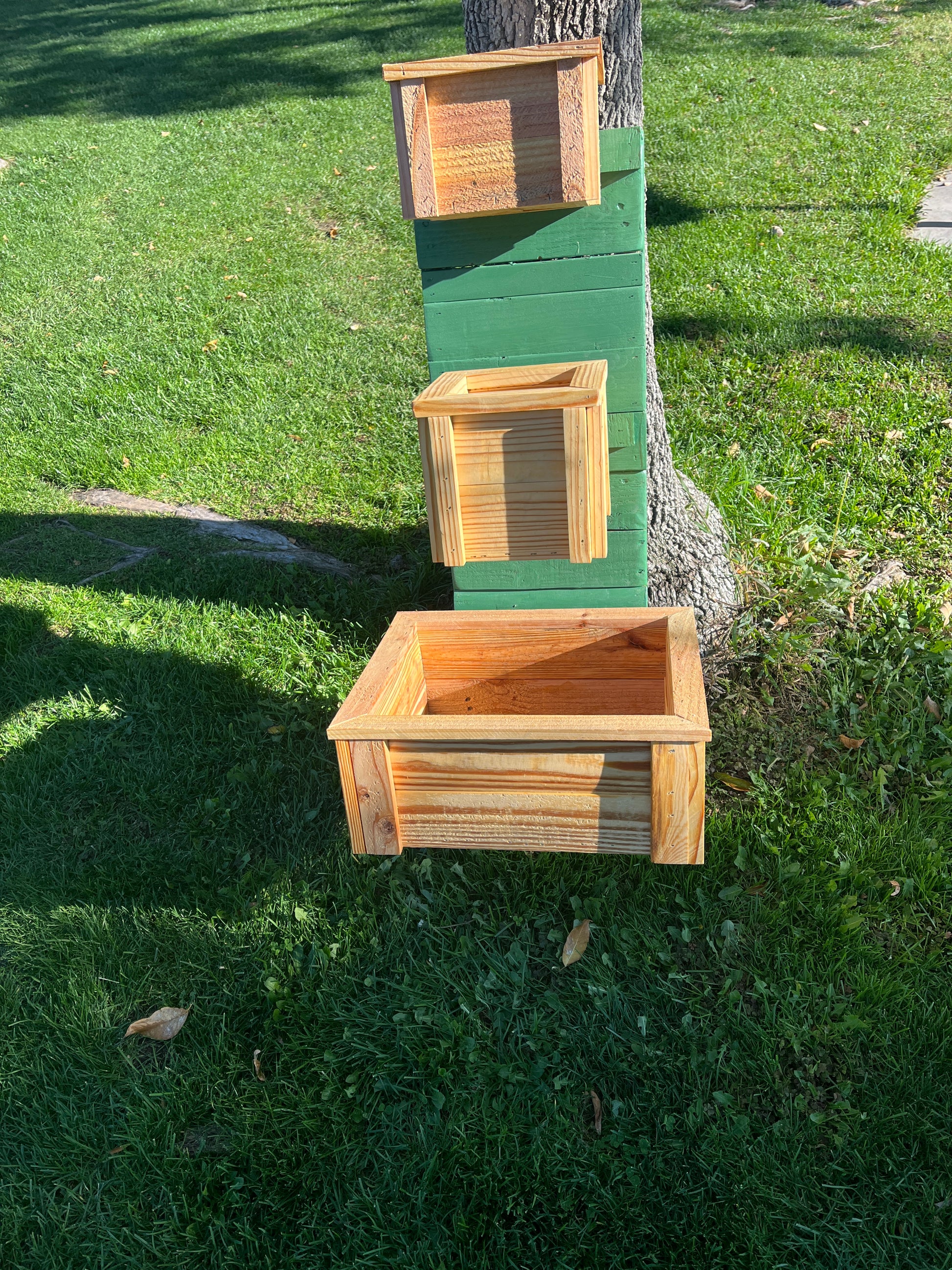 Handcrafted Medium Planter Featuring a French Cleat Mounting System