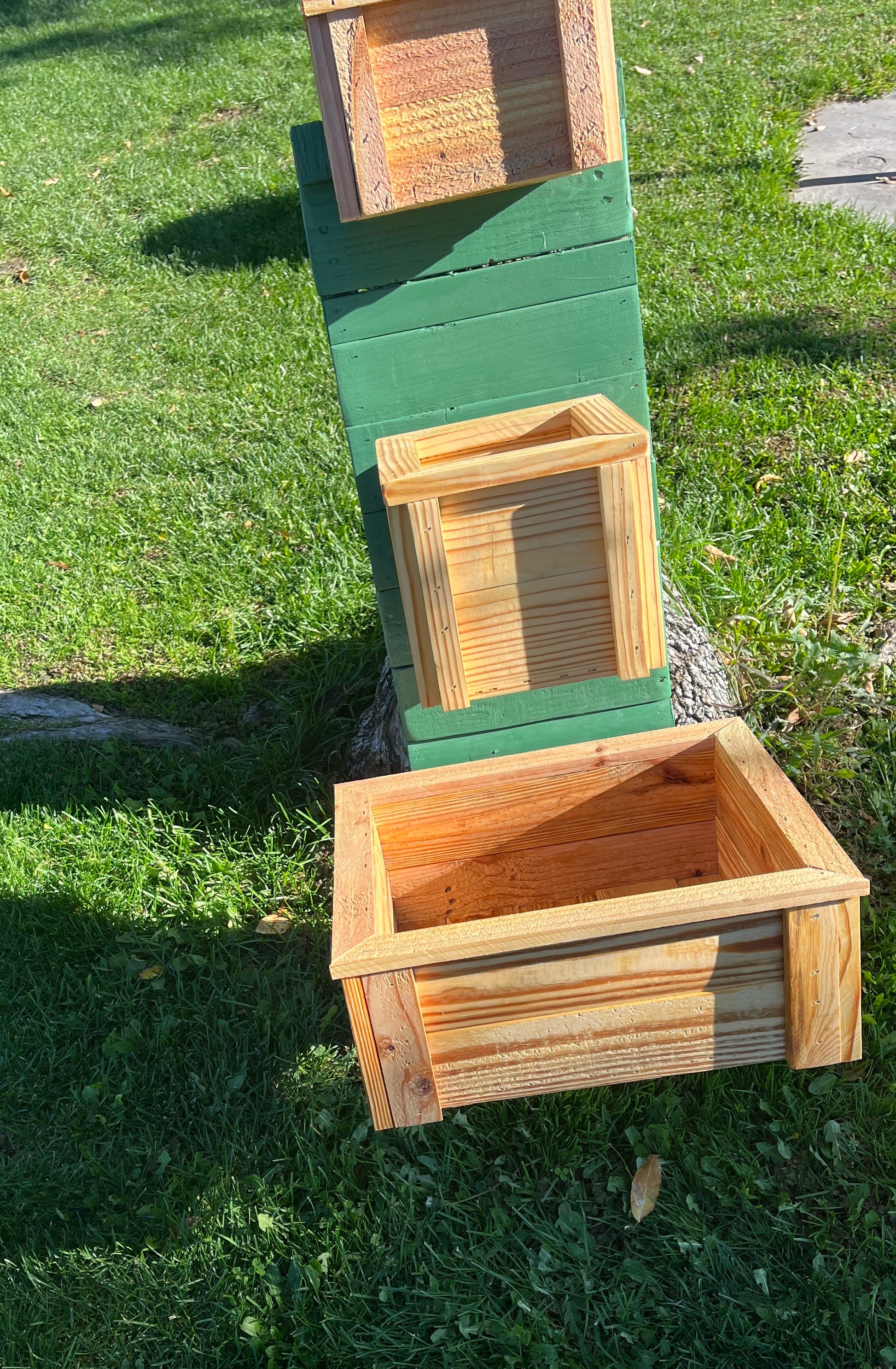Handcrafted Medium Planter Featuring a French Cleat Mounting System