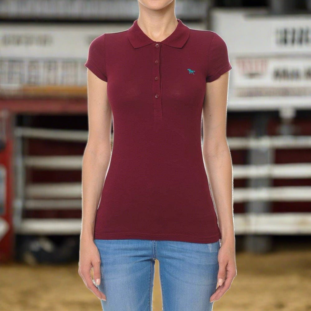 The Mustang Fitted Polo Shirt in 9 Color Choices in Size S, M, L