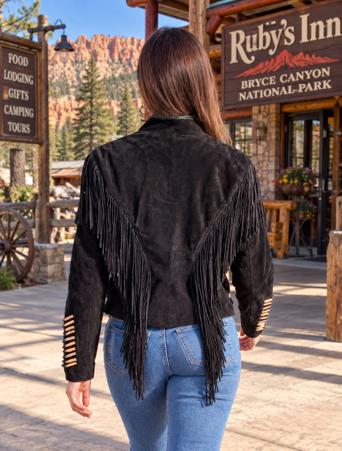 Rich Suede Jacket with Beautiful Fringe