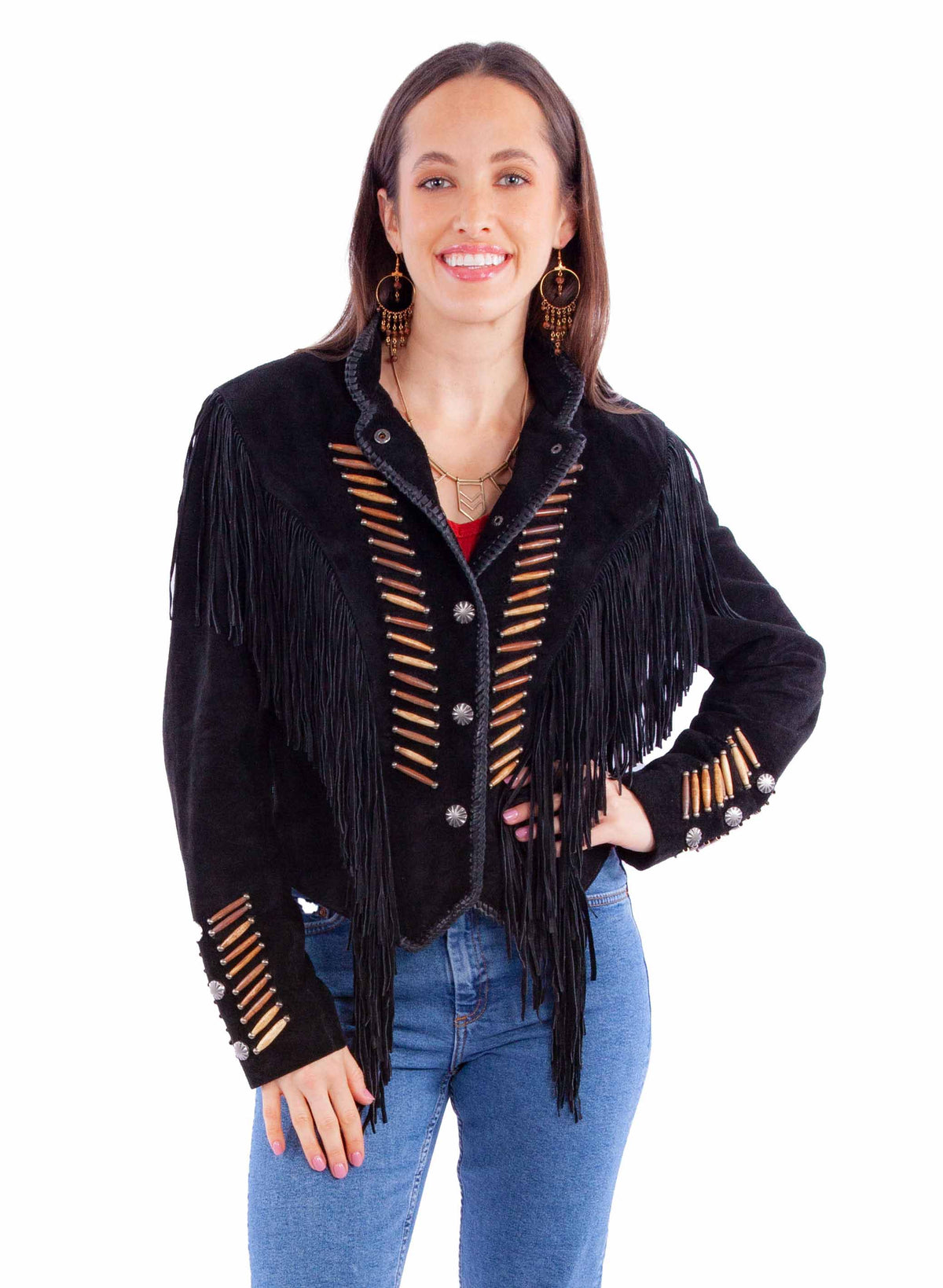 Rich Suede Jacket with Beautiful Fringe
