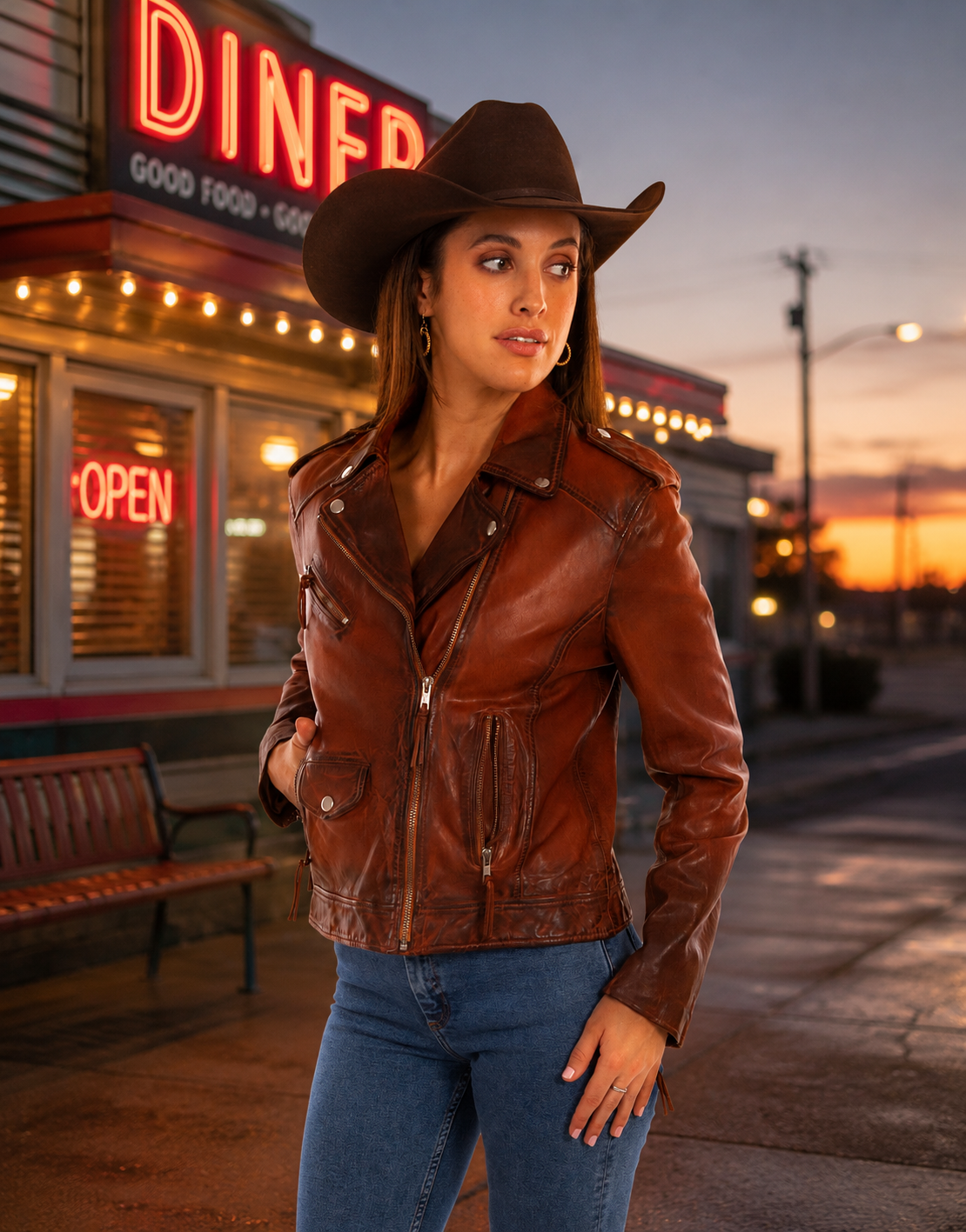 Classic Leather Motorcycle Jacket