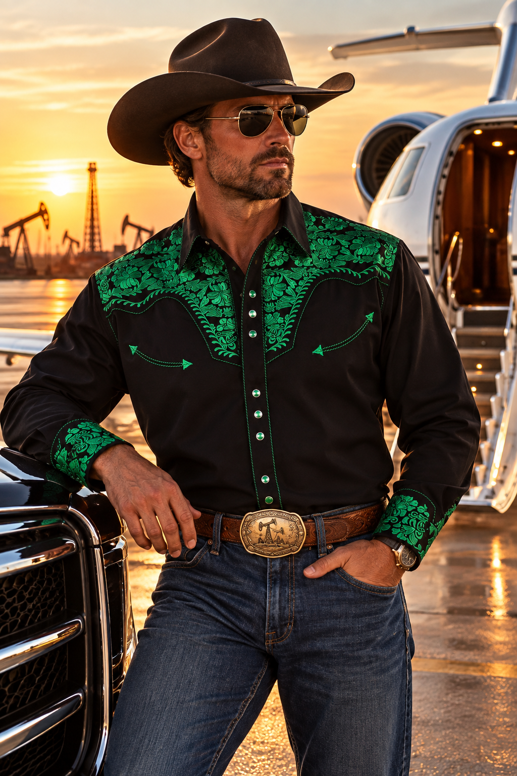 Diamond in the Rough Cowboy Shirt