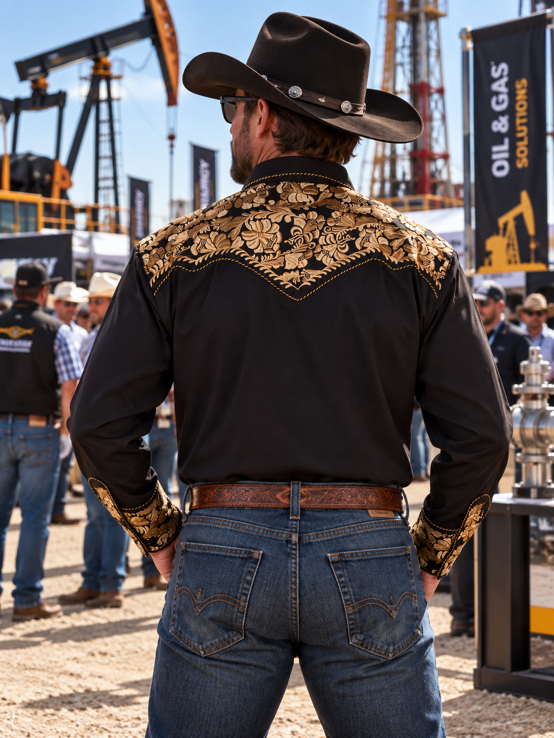 Black Gold Cowboy Shirt