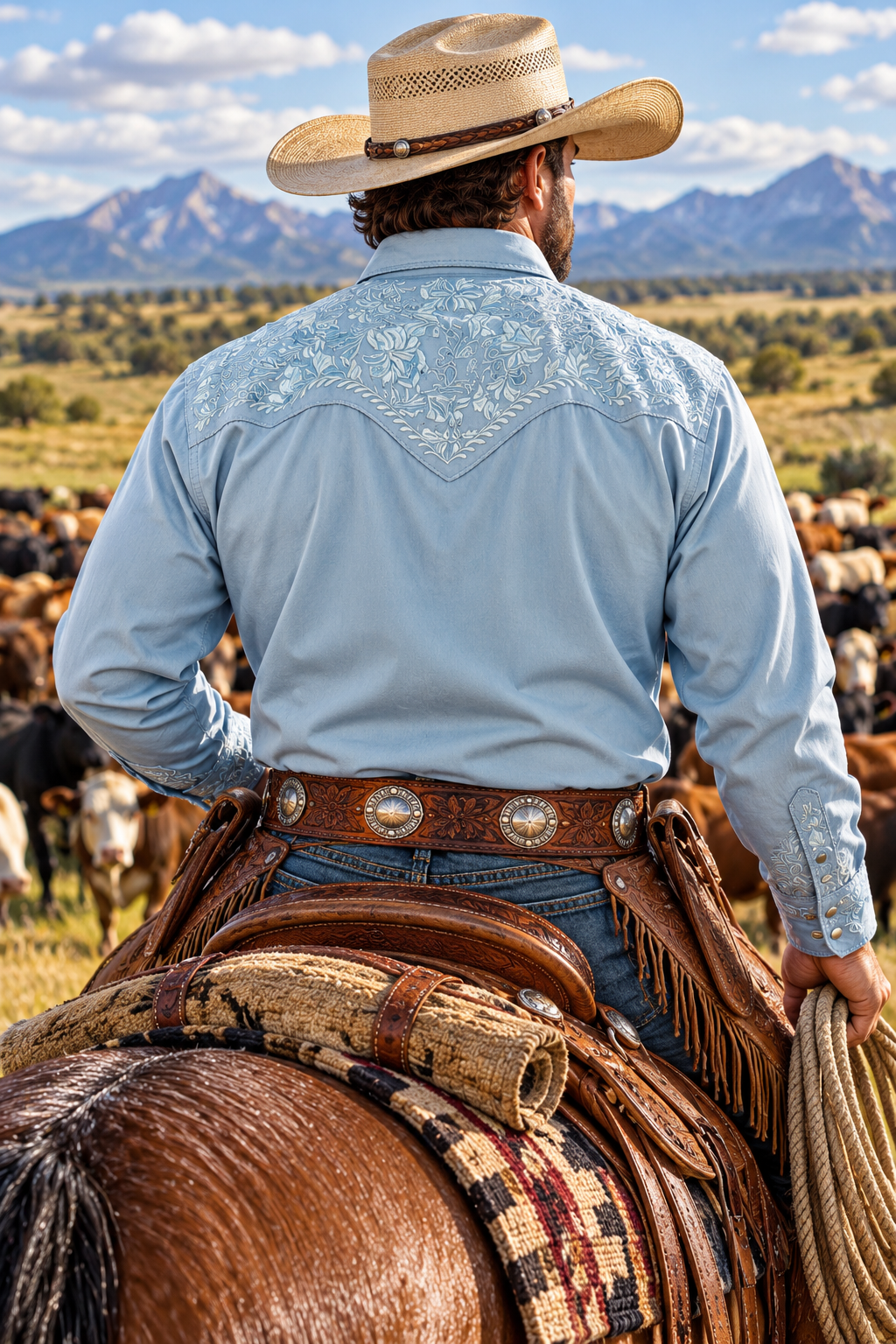 Blue Skies Cowboy Shirt