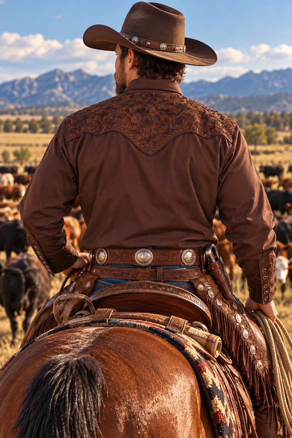 Mocha Mountain Cowboy Shirt