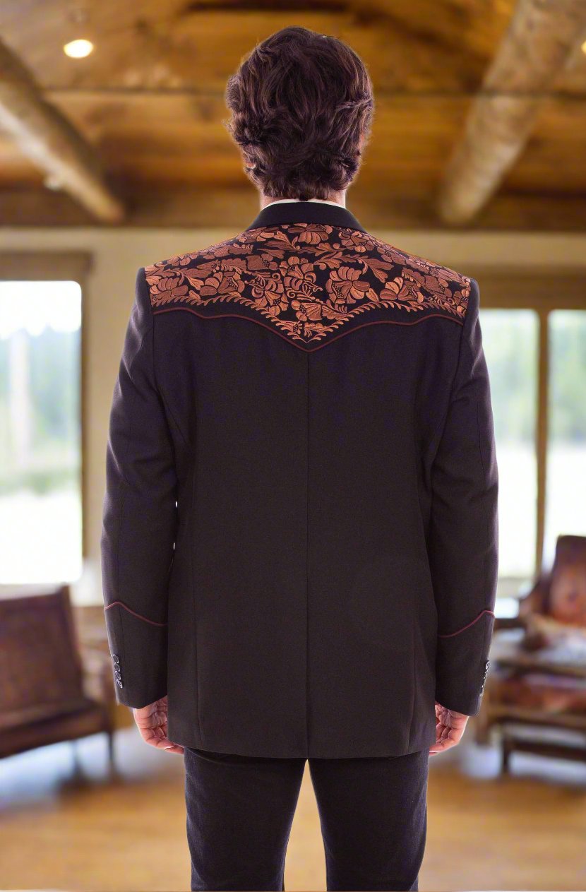 Legendary Western Embroidered Blazer by Scully in Size 38 - 56 Long Sizes Available