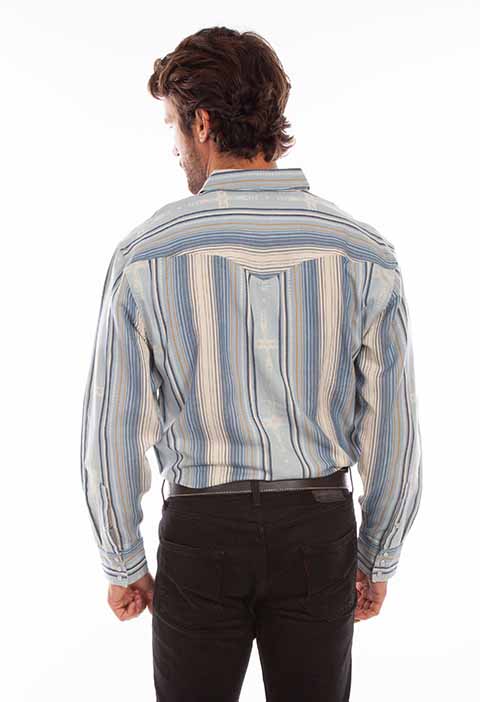 The Frisco Gambler Mens Shirt by Scully in Size S, M, L, XL, or 2XL